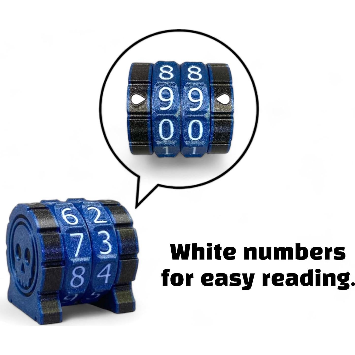 Contador de Vida Lixusia para Juegos de Mesa 3 Anillos Verdes