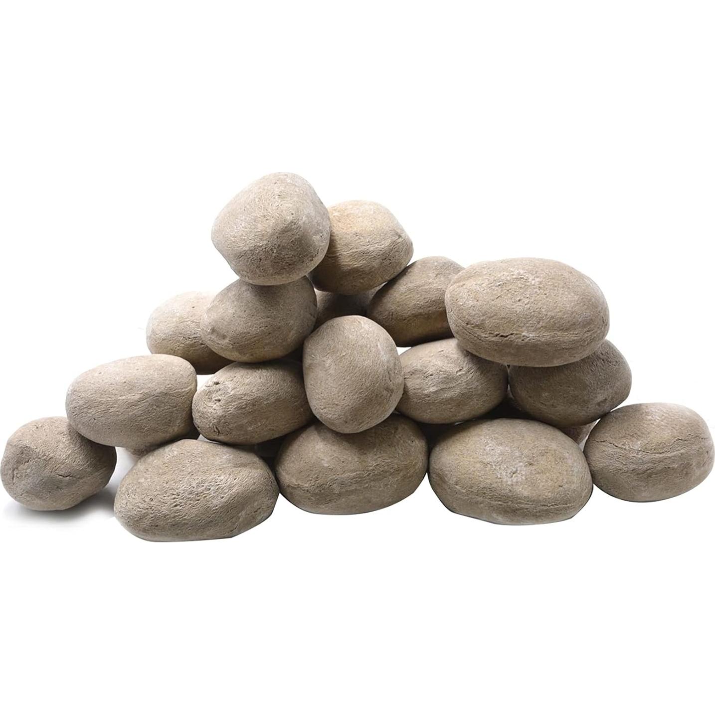 Piedras Cerámicas Stanbroil 24 Piezas Beige para Chimeneas