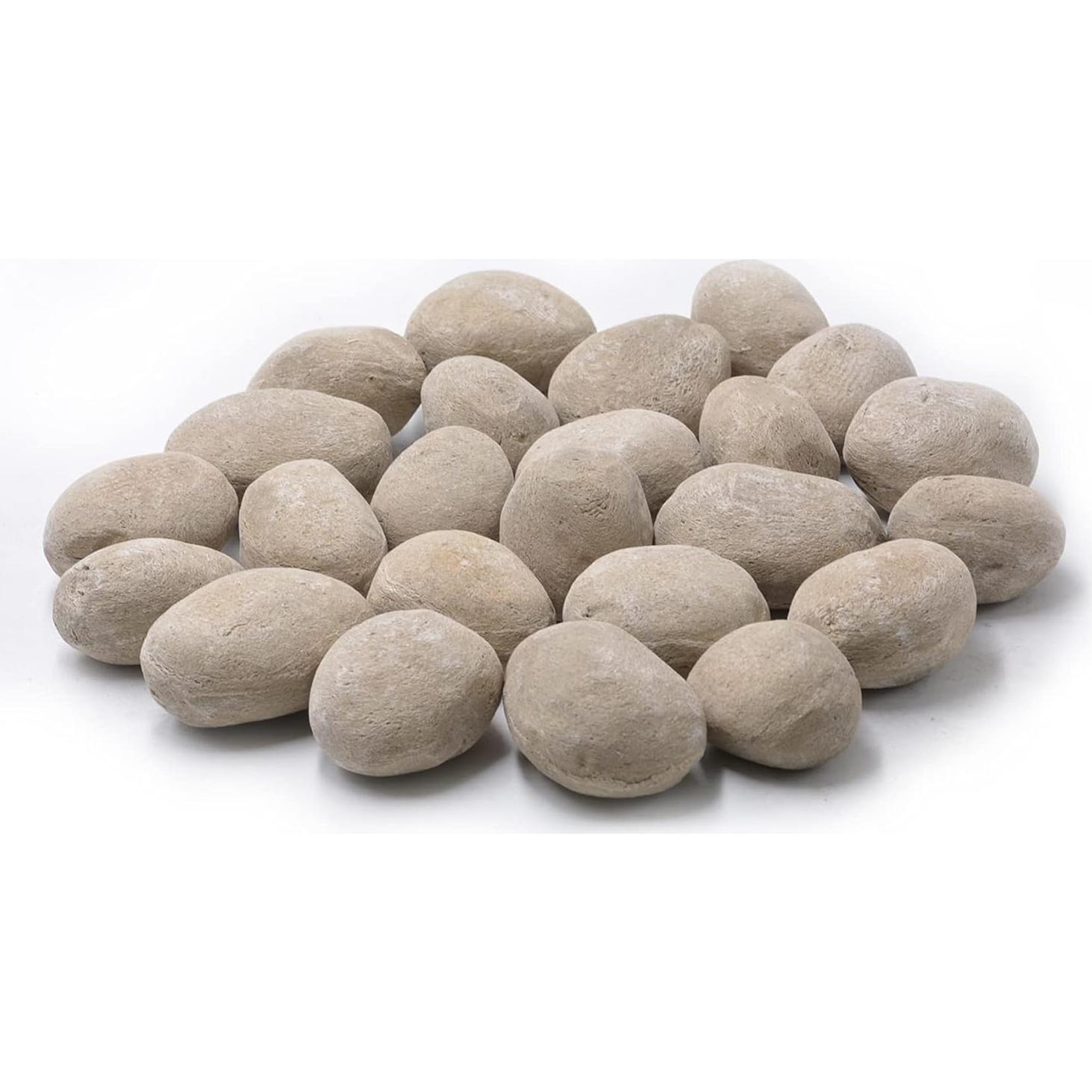 Piedras Cerámicas Stanbroil 24 Piezas Beige para Chimeneas