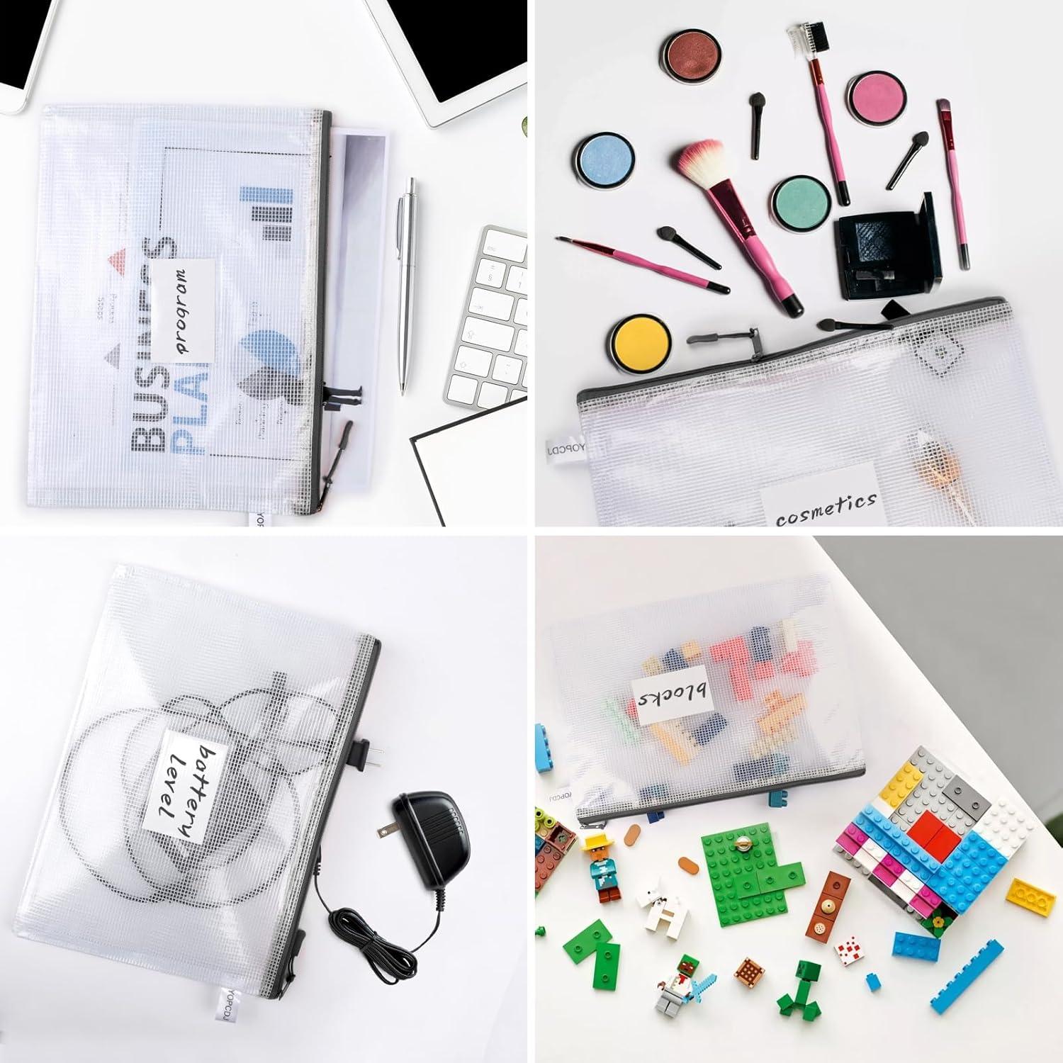 18 Bolsas de Cremallera A4 YOPCDJ Semitransparentes