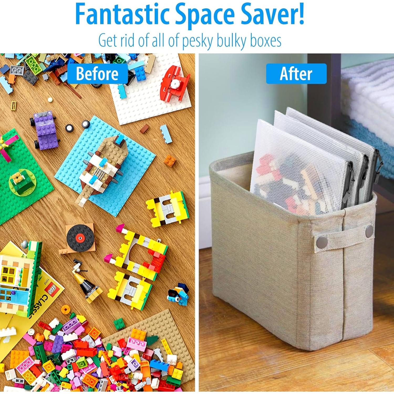 18 Bolsas de Cremallera A4 YOPCDJ Semitransparentes