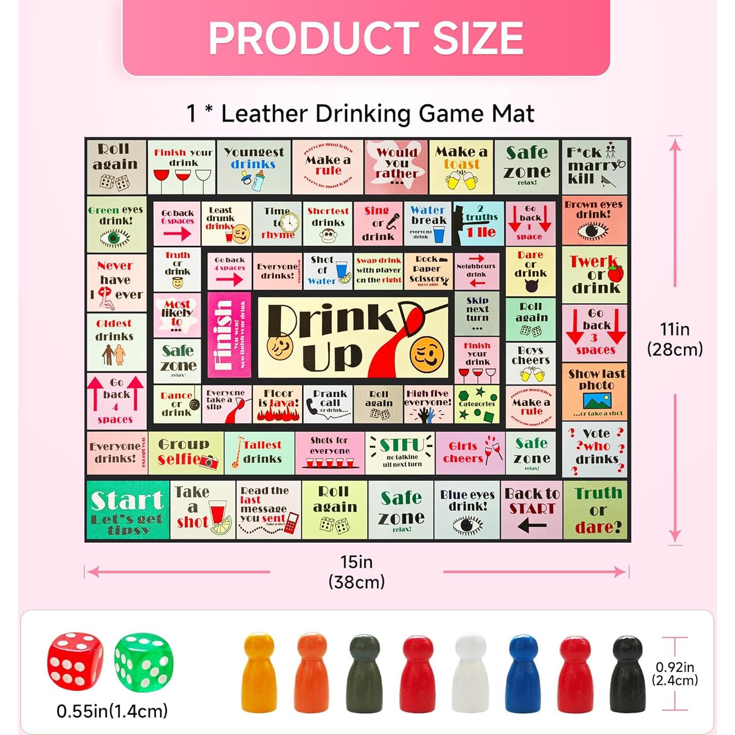 Juego de Mesa Drink Up Gesumu para Fiestas 2-8 Jugadores