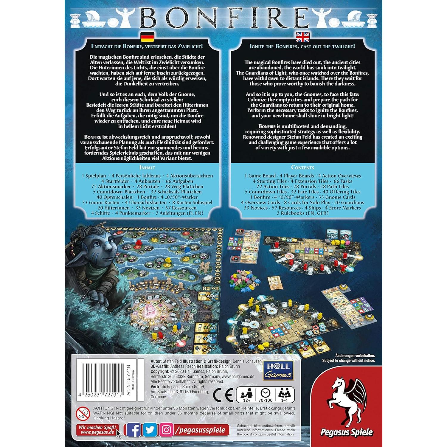 Bonfire - Juego de Mesa Pegasus Spiele 1-4 Jugadores