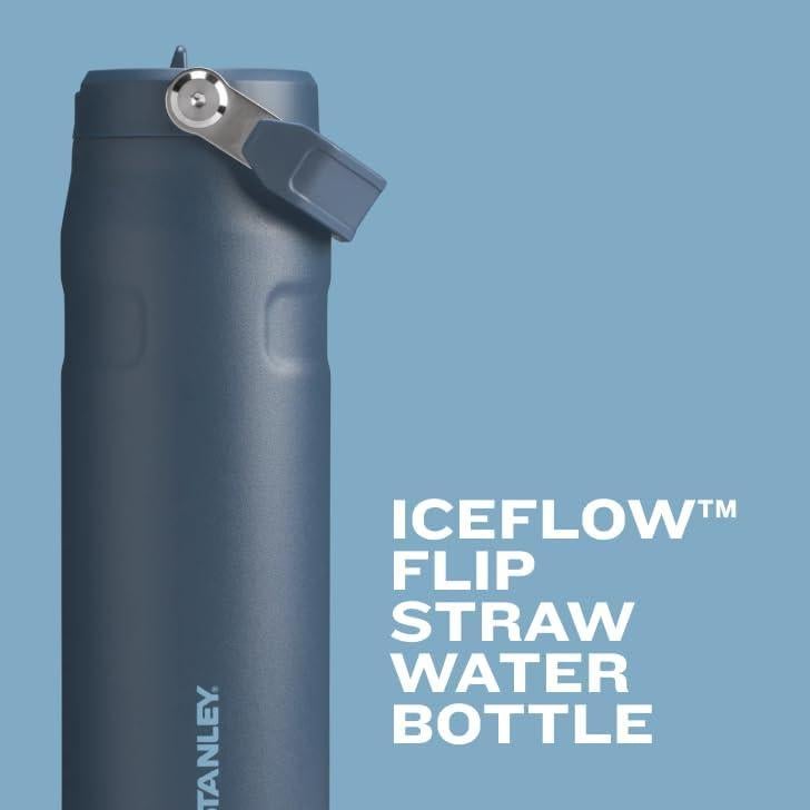 Botella de Agua Stanley IceFlow 2.0 1.48L Azul con Pajilla