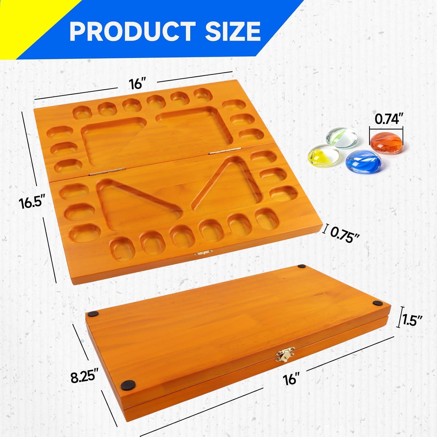 Juego de Mesa Mancala GSE Roble Plegable para 4 Jugadores