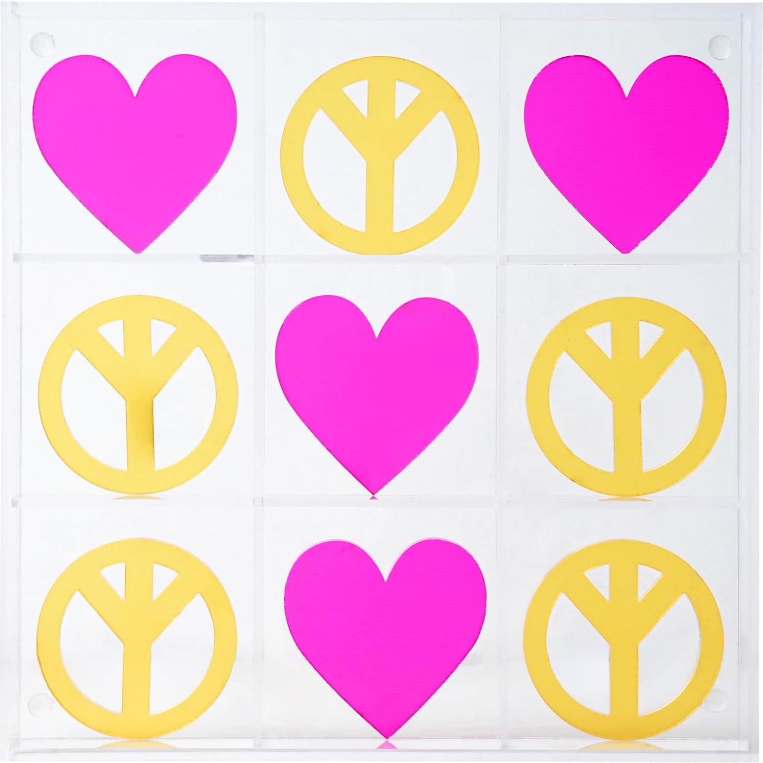 Juego de Mesa Tic Tac Toe Acrílico American Art Decor 25,4 cm