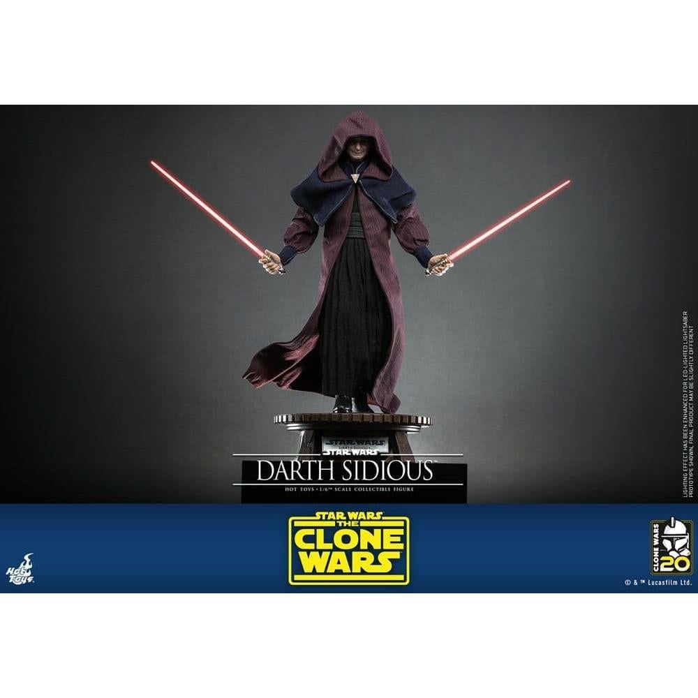 Hot Toys Star Wars: The Clone Wars Emperor Palpatine Darth Sidious 1/6 Scale 12" Collectible Figure