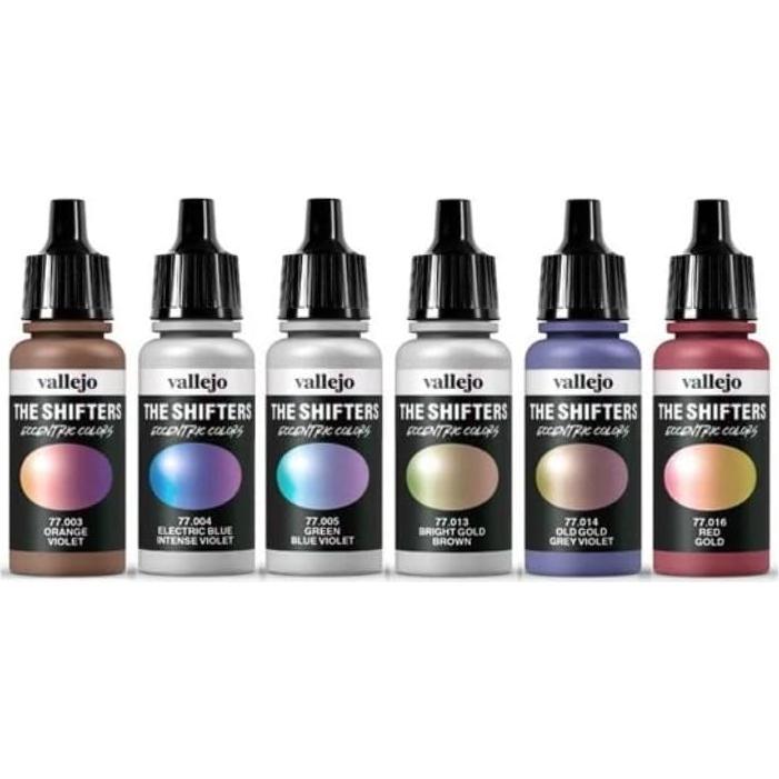 Vallejo Set 6 Colores Acrílicos Metálicos para Aerógrafo