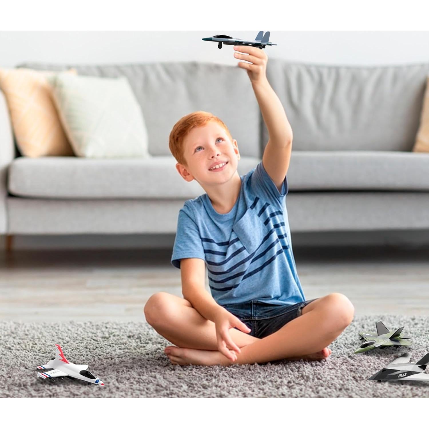 Juego de 4 Jets de Combate Lollipop - Aviones de Metal