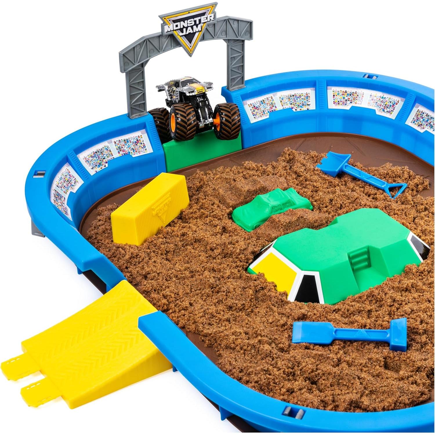 Arena de Tierra Monster Jam + Camión Max-D 1:64