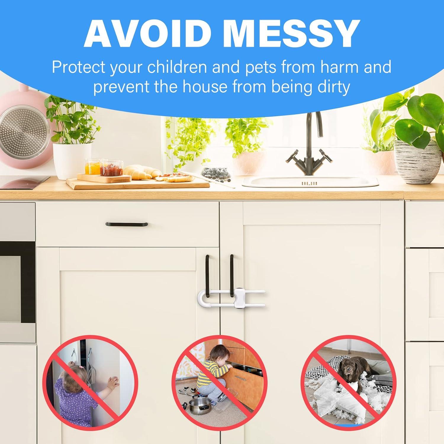 Cerraduras de Seguridad para Gabinetes Kuchengzhi - Paquete de 2