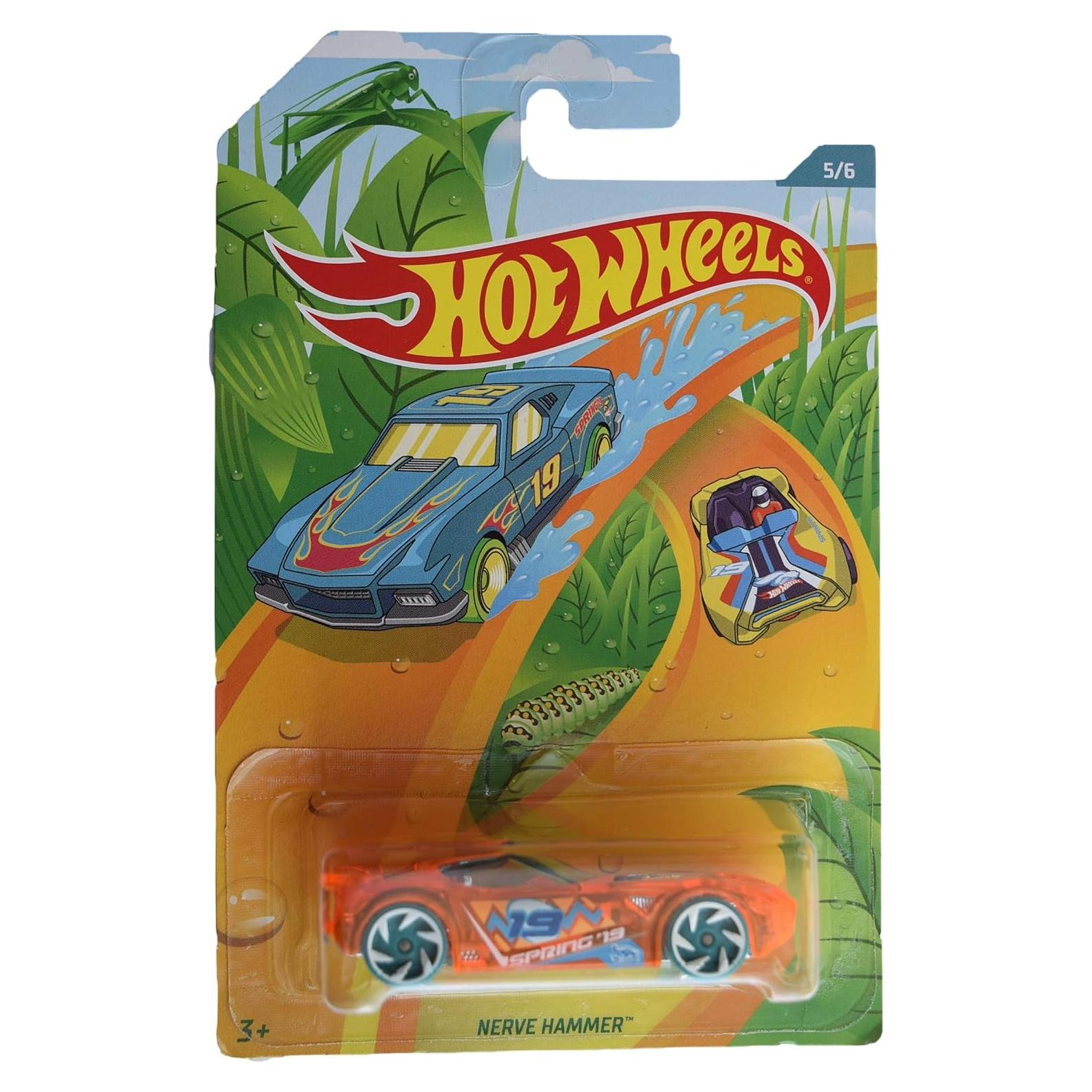 Hot Wheels Nerve Hammer 5/6, Die-Cast Car, 3 Inches, Orange, Spring 2019, Kids, Boys