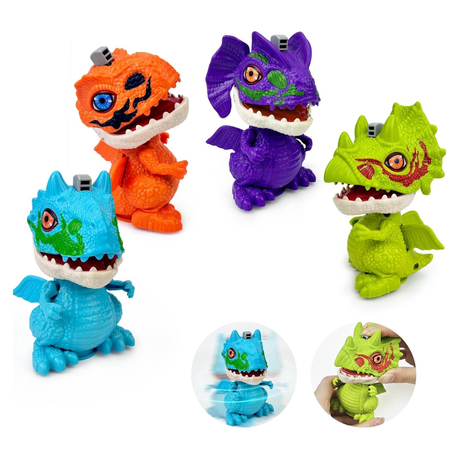 Juguetes Dinosaurios Leetous Paquete 4 Figuras Educativas