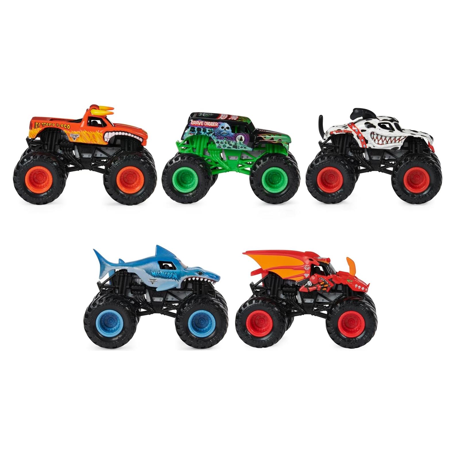 Paquete de 5 Camiones Monstruo Monster Jam Spin Master 1:64