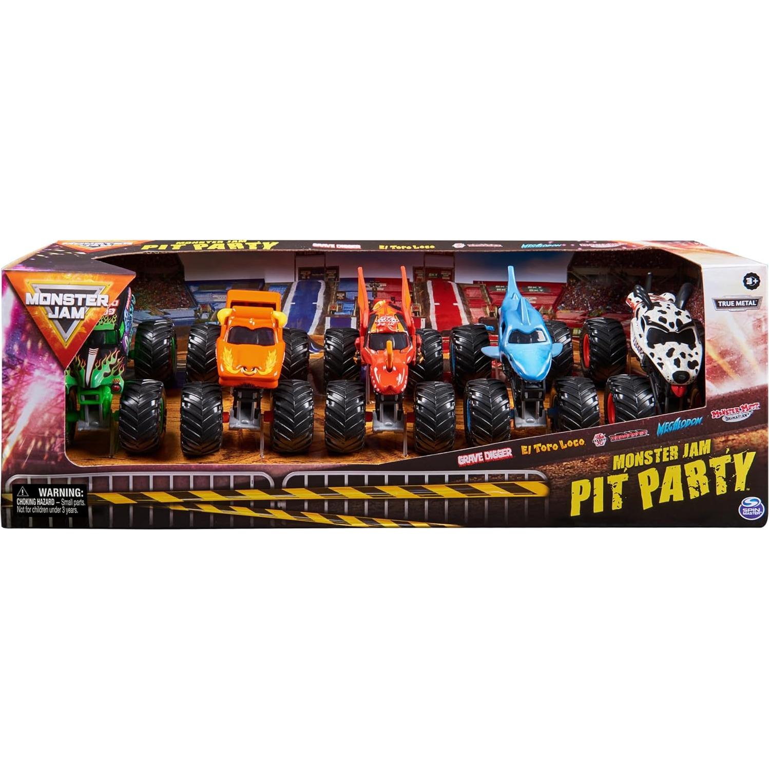 Paquete de 5 Camiones Monstruo Monster Jam Spin Master 1:64