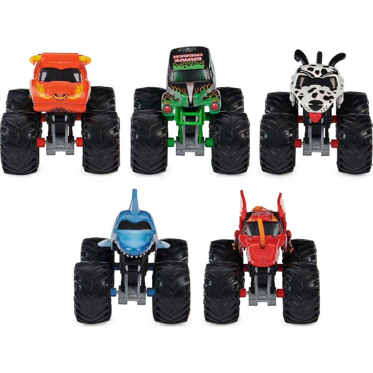 Paquete de 5 Camiones Monstruo Monster Jam Spin Master 1:64