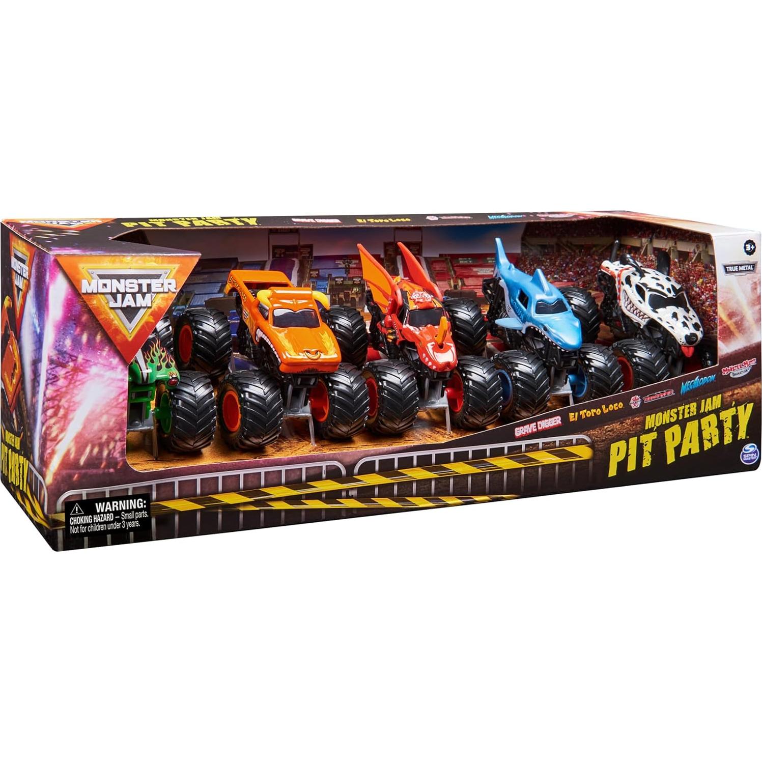 Paquete de 5 Camiones Monstruo Monster Jam Spin Master 1:64