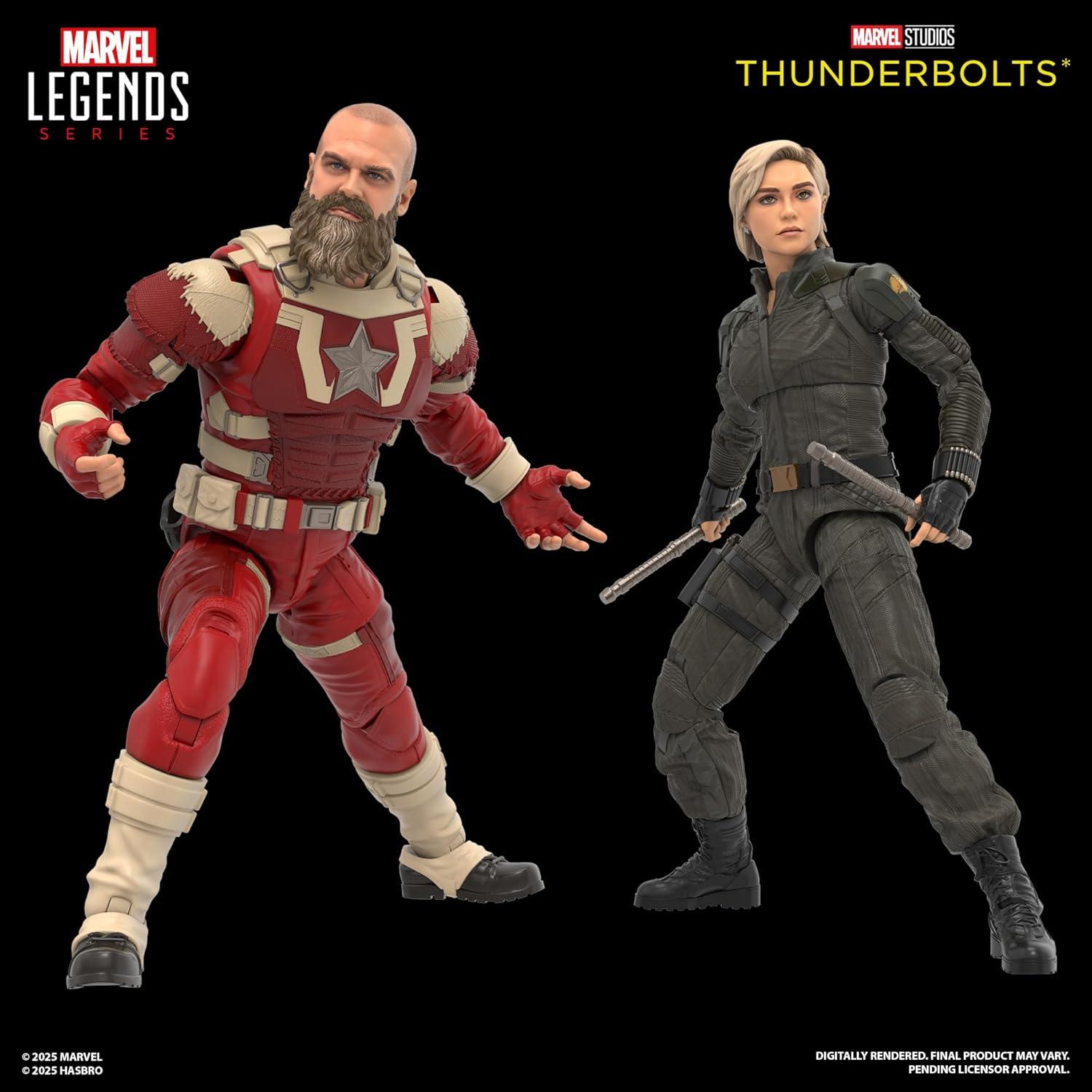 Figuras de Acción Marvel Legends Yelena Belova y Red Guardian 15 cm