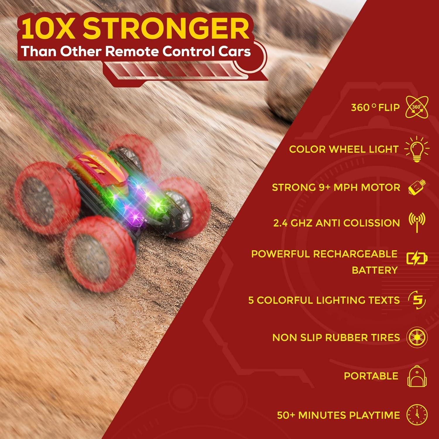 Coche de Acrobacias RC TETON ELECTRONICS 360° Todo Terreno