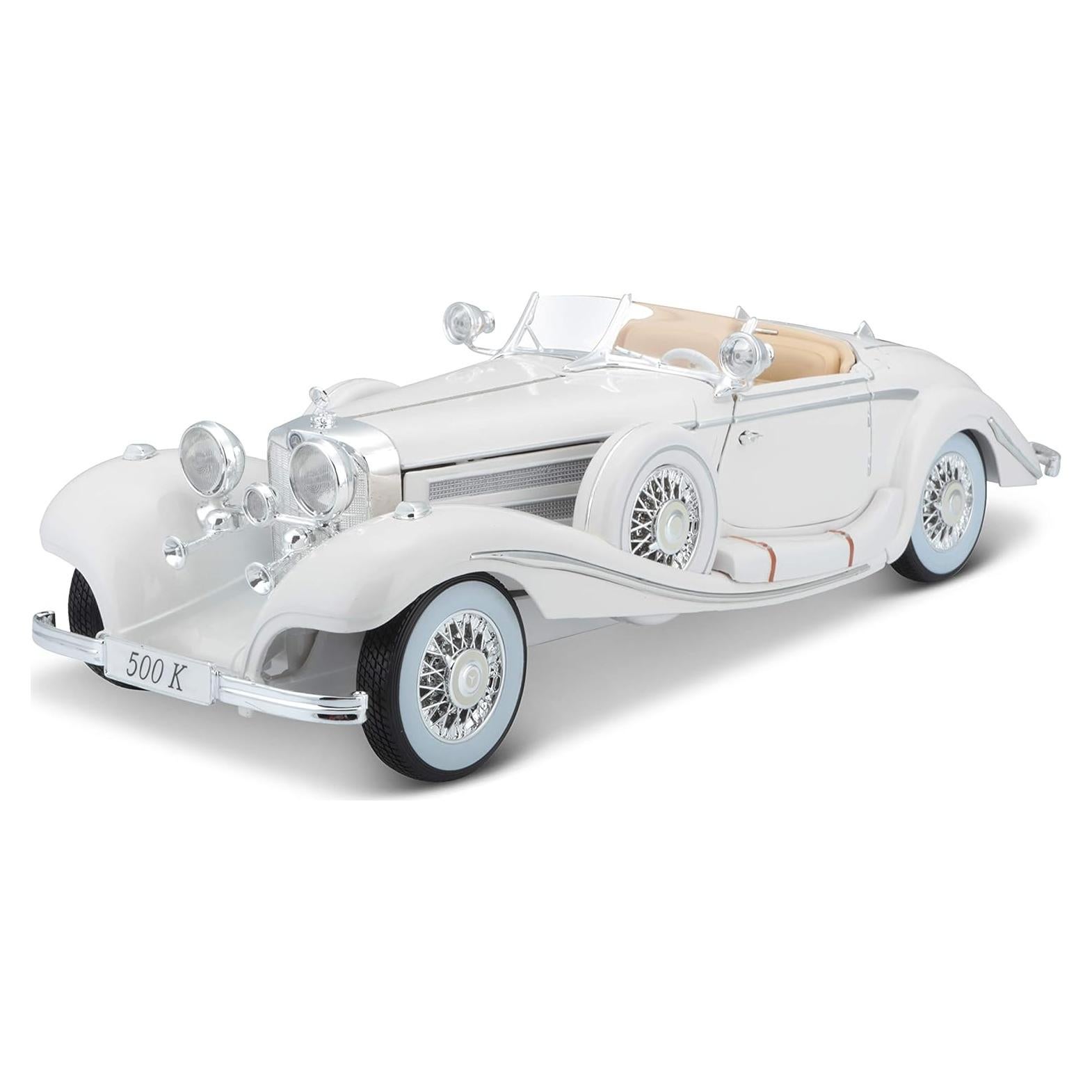 Maisto Vehículo Diecast 1:18 Mercedes-Benz 500 K Blanco