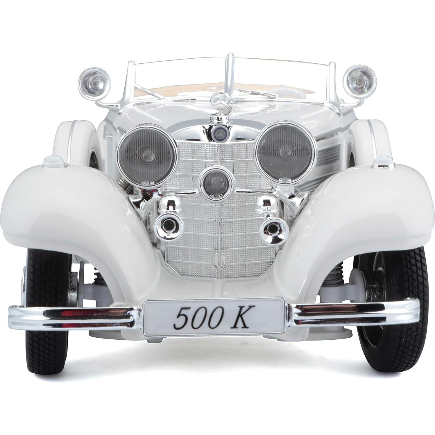 Maisto Vehículo Diecast 1:18 Mercedes-Benz 500 K Blanco