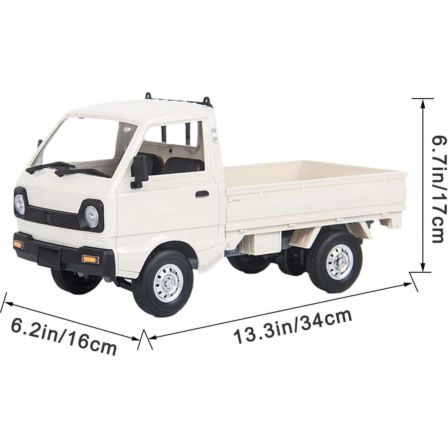 Camión Pickup RC WPL D12 1/10 Control Preciso 20 km/h