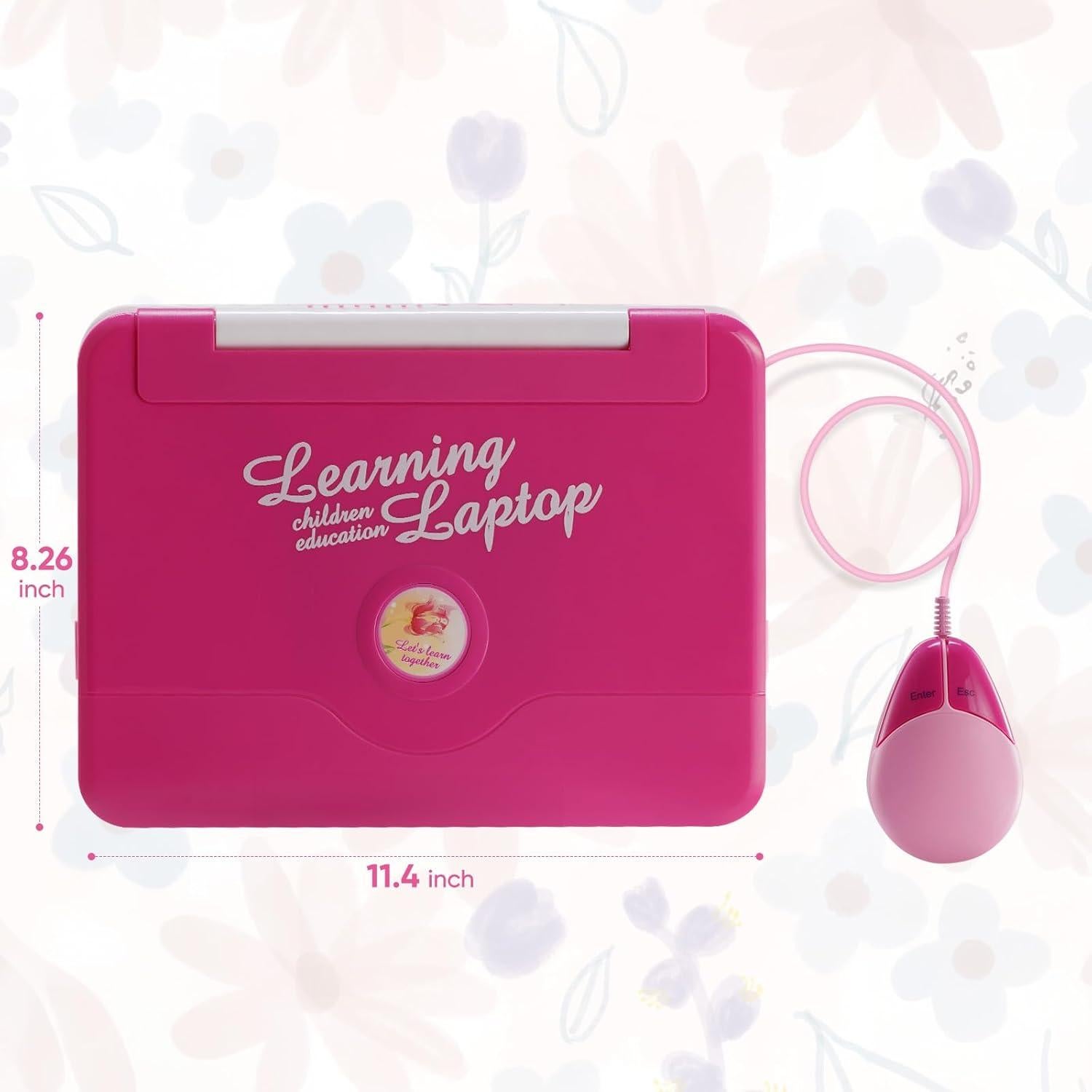 Laptop Educativa LESHITIAN Rosa para Niños 5-10 Años