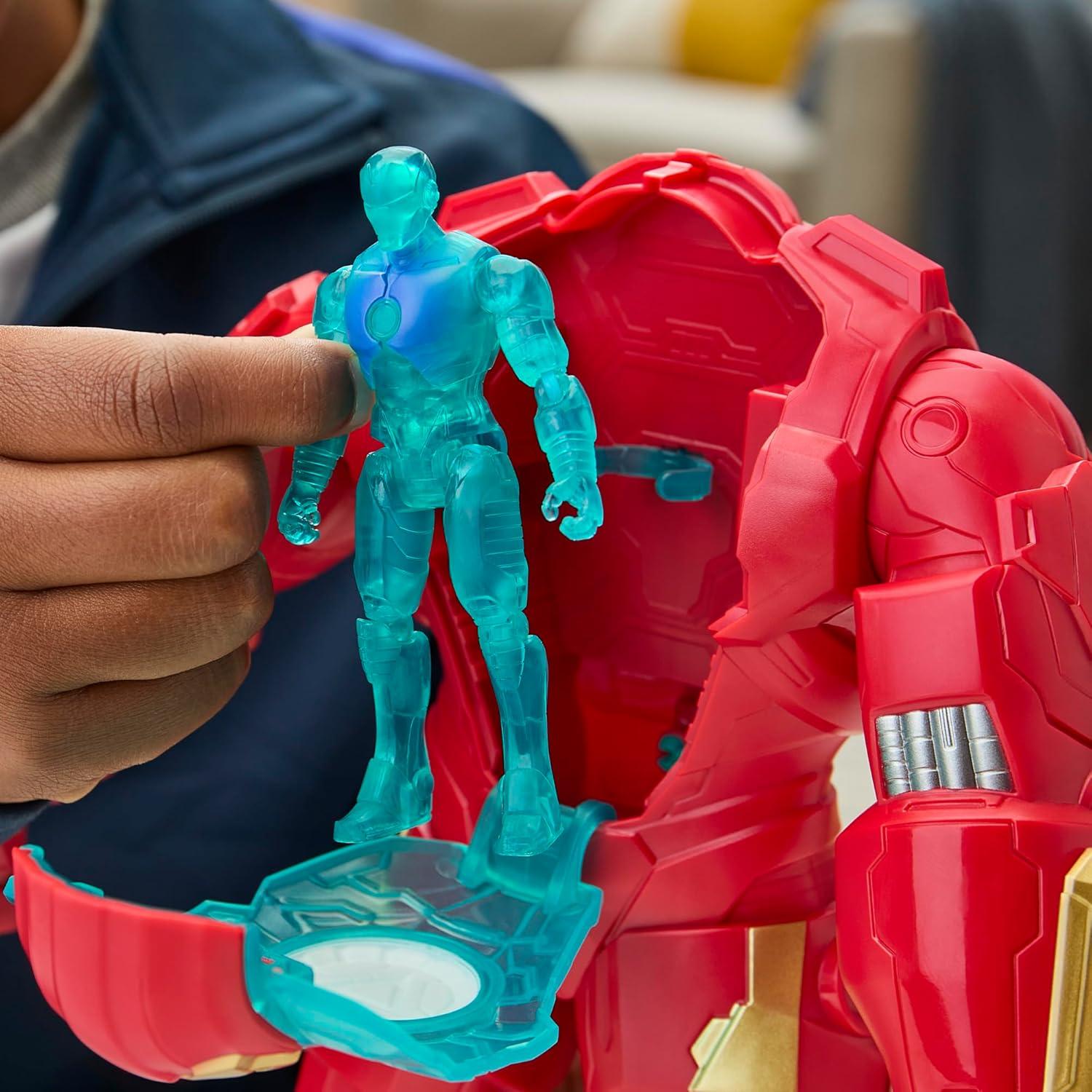 Set de Figuras Marvel Iron Man y Hulkbuster 10 cm