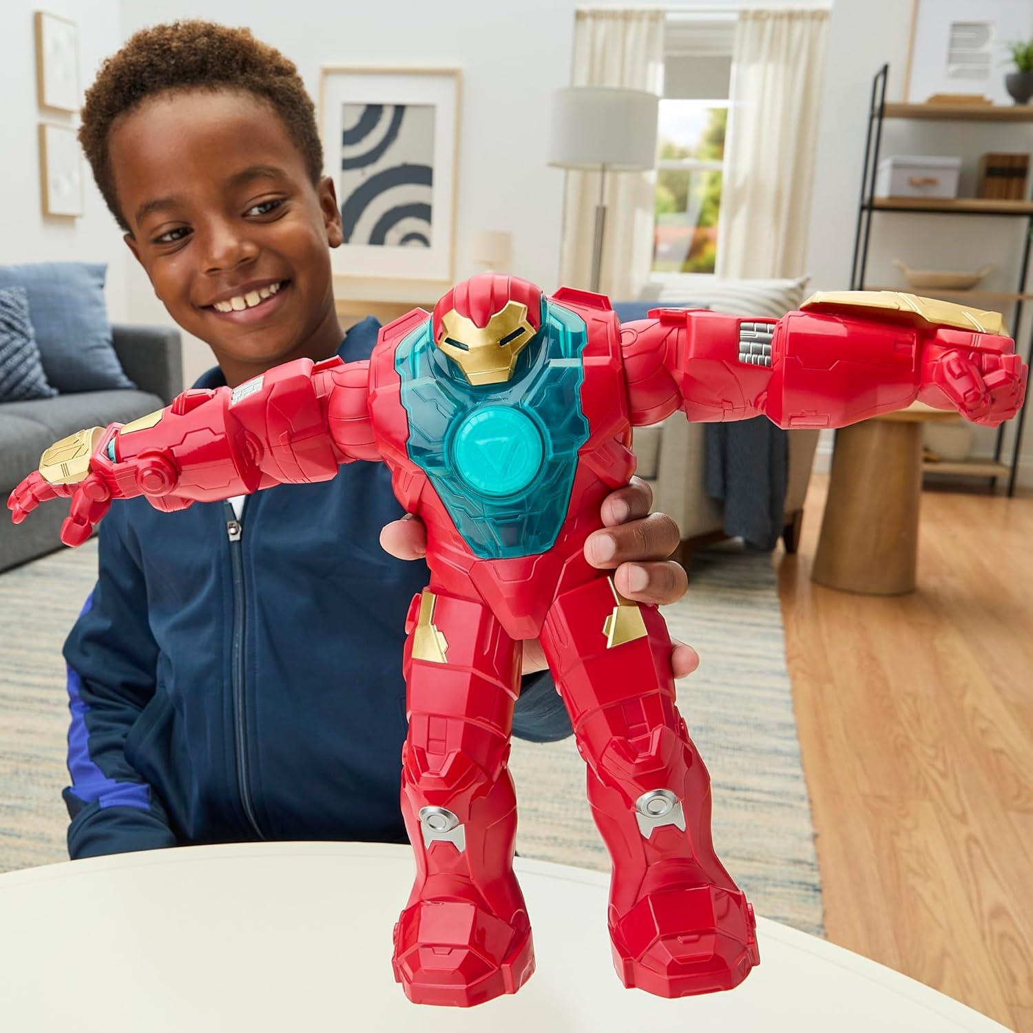 Set de Figuras Marvel Iron Man y Hulkbuster 10 cm