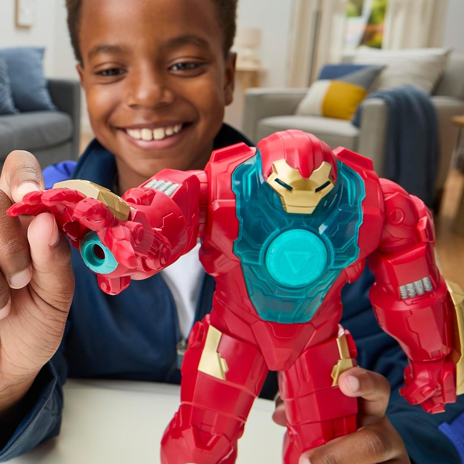 Set de Figuras Marvel Iron Man y Hulkbuster 10 cm