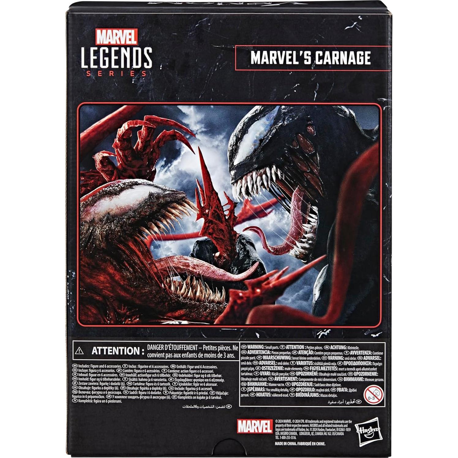 Figura de acción Carnage 15 cm Hasbro Marvel Legends