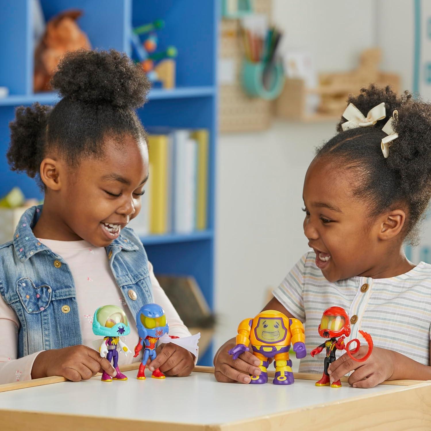 Figuras de Acción Spidey y Amigos 4 Piezas 6 Accesorios