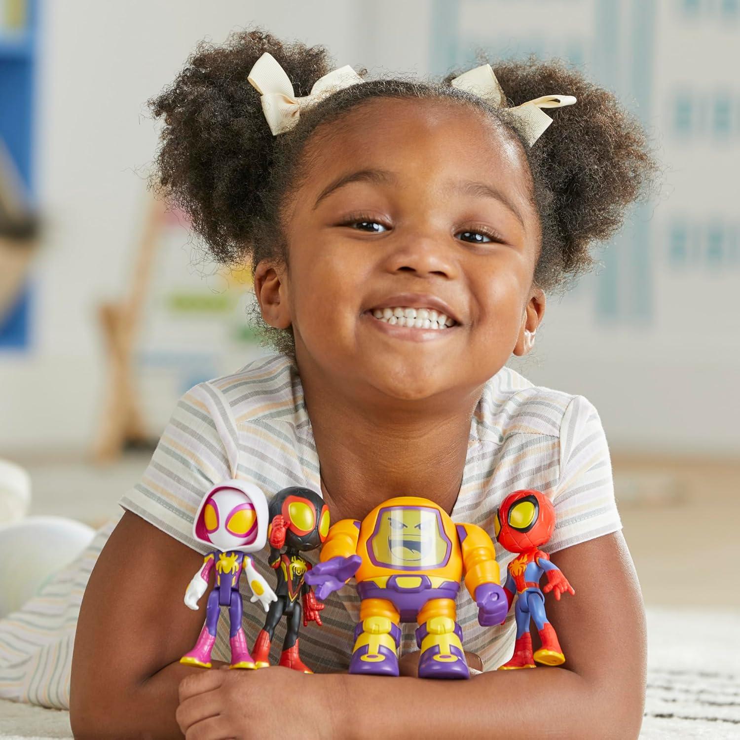 Figuras de Acción Spidey y Amigos 4 Piezas 6 Accesorios