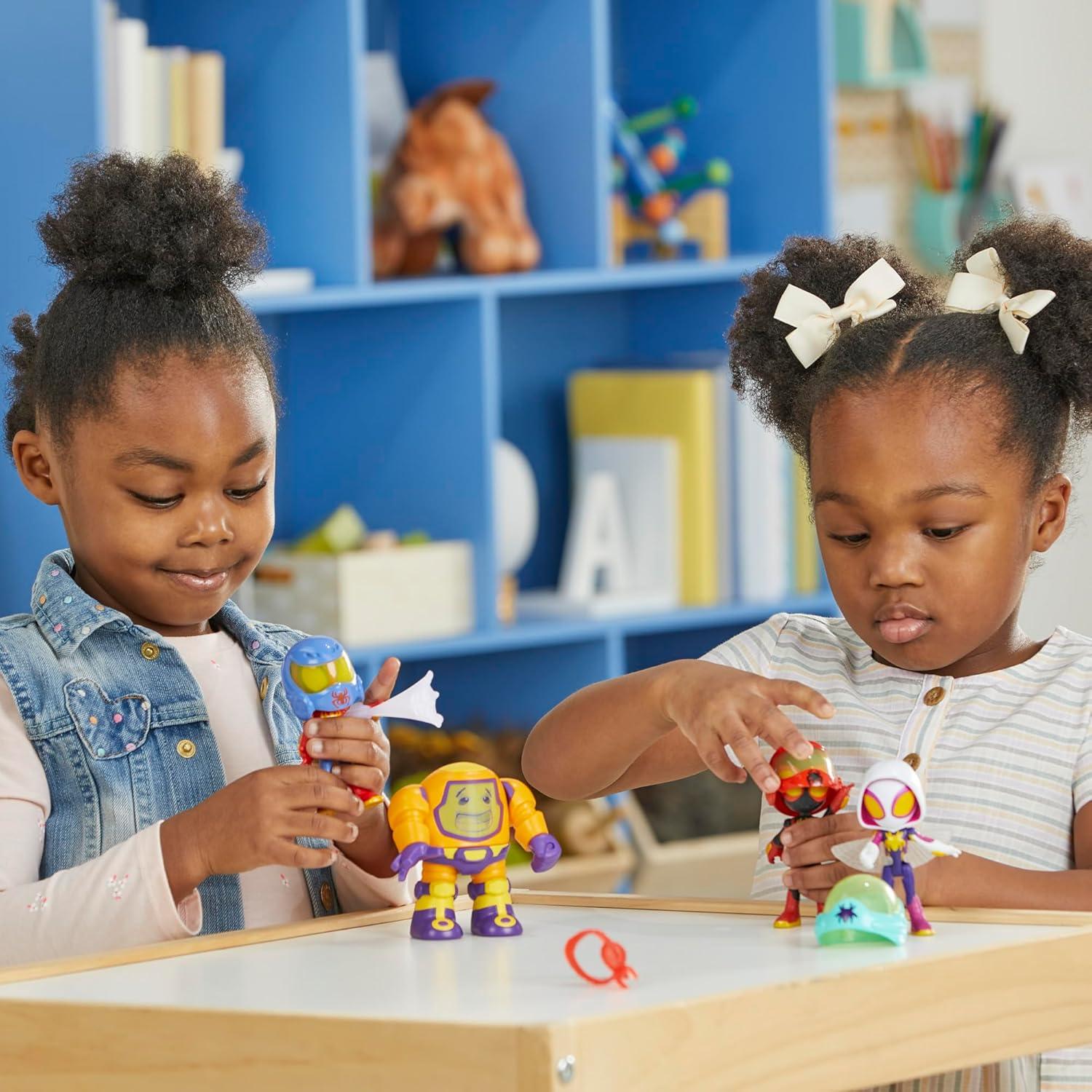 Figuras de Acción Spidey y Amigos 4 Piezas 6 Accesorios