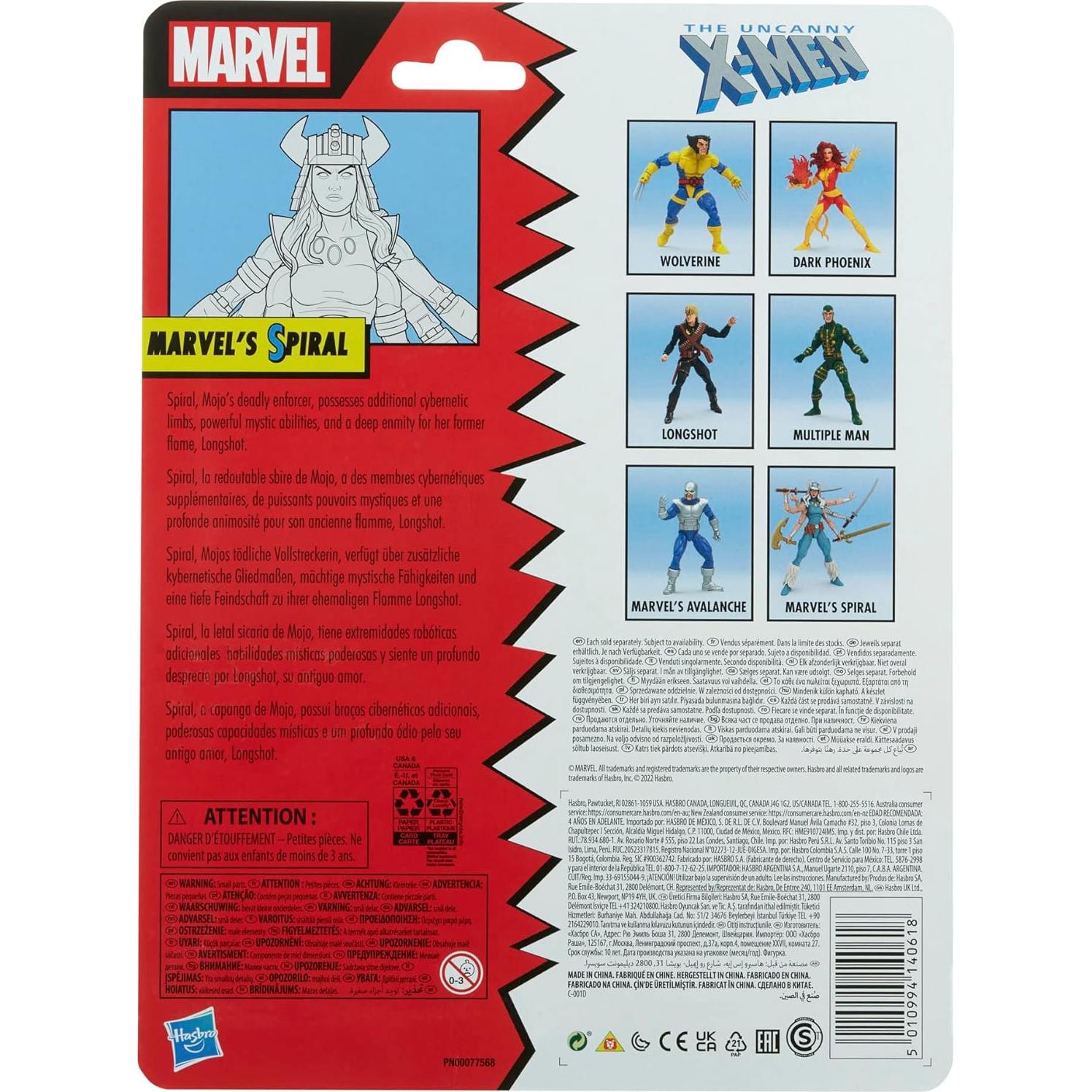 Figura de acción Marvel Legends Spiral 15 cm con accesorios