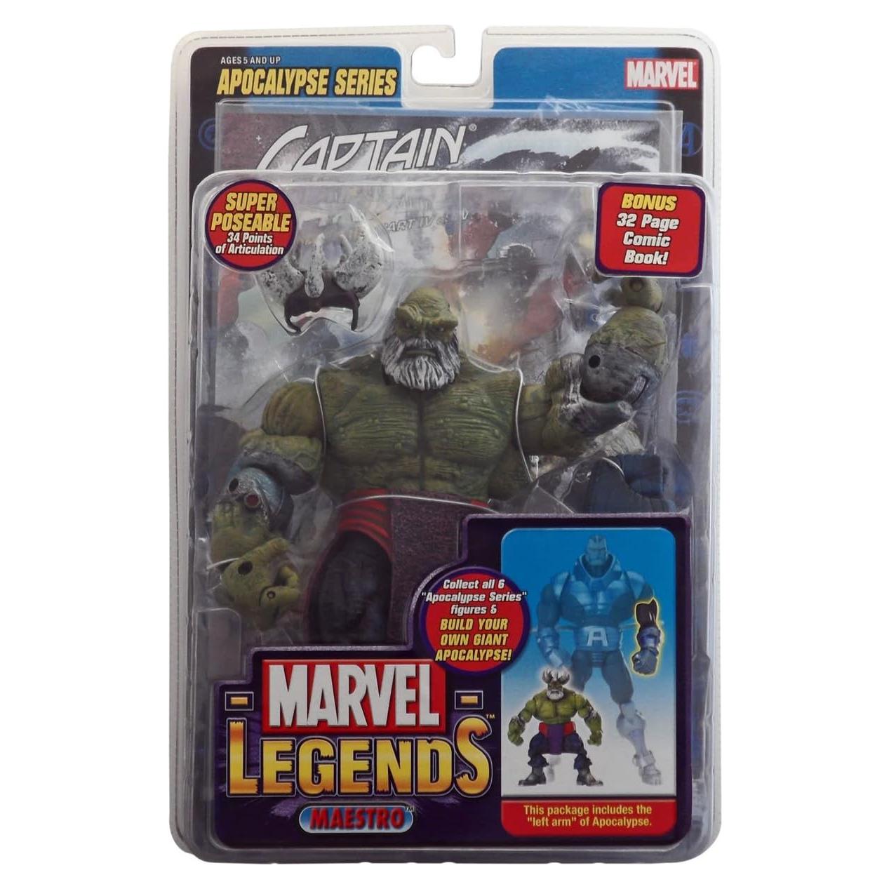Figura Maestro Hulk Marvel Legends 15 cm Detalle Realista