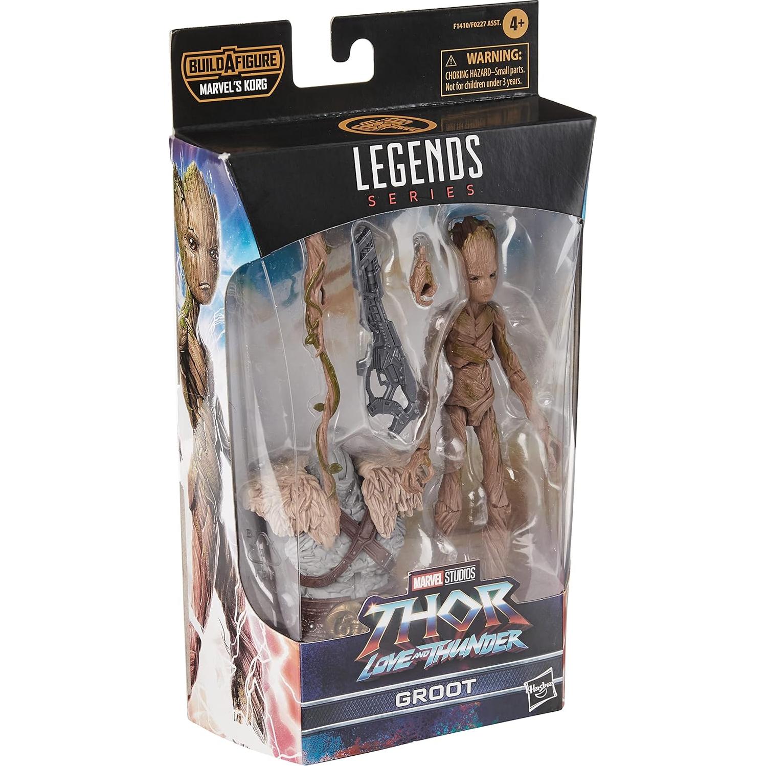 Figura de acción Groot Marvel Legends 6" Thor: Amor y Trueno