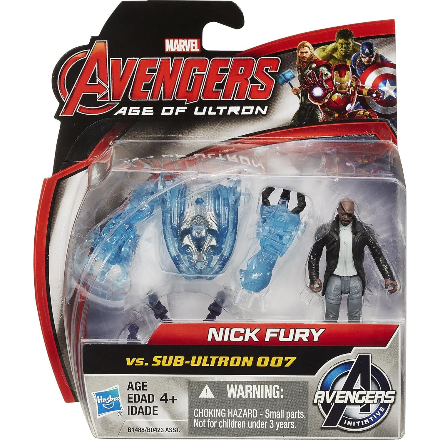 Figuras Avengers Nick Fury y Sub-Ultron 007 - Hasbro