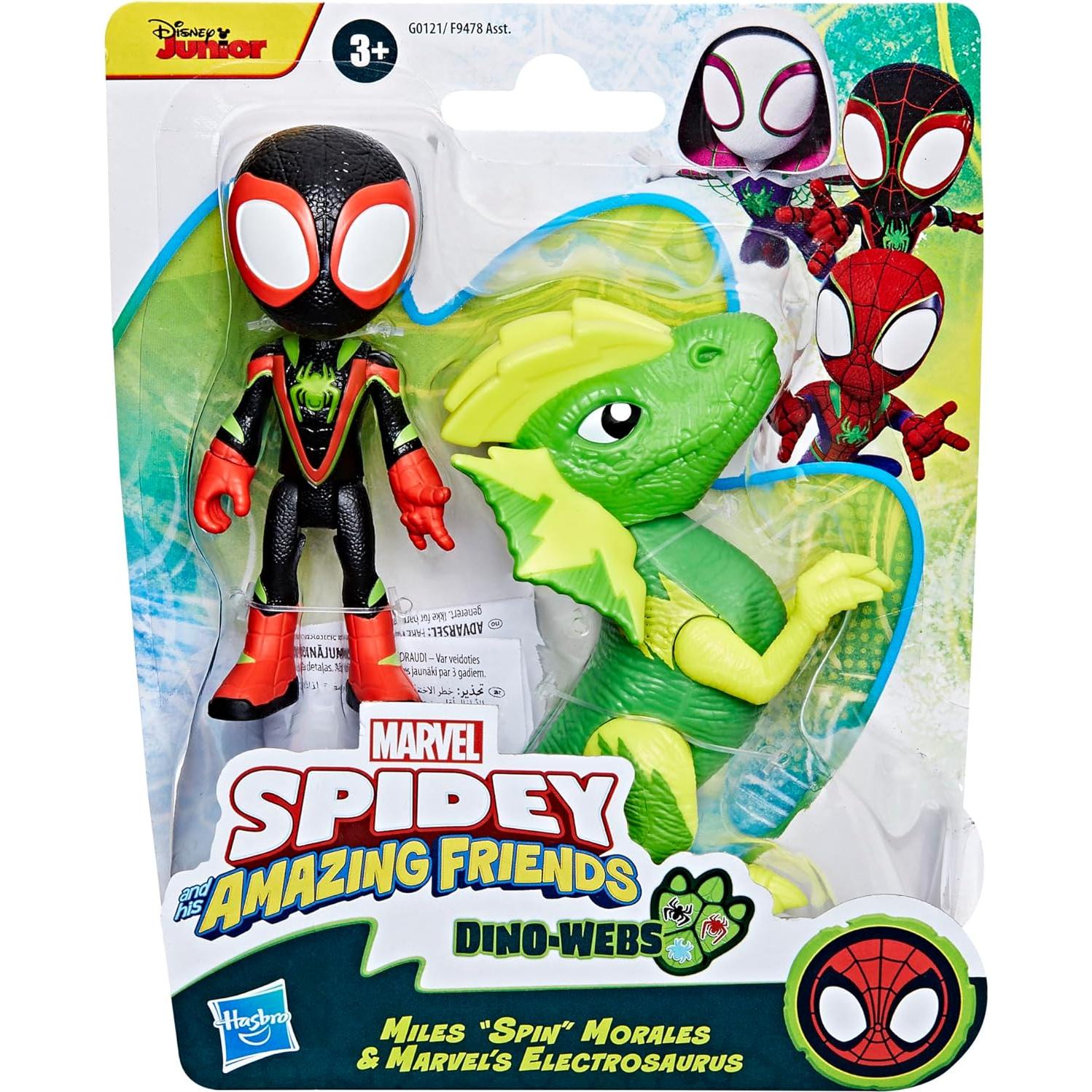 Figura de Acción Spidey y Electrosaurus Hasbro 10 cm