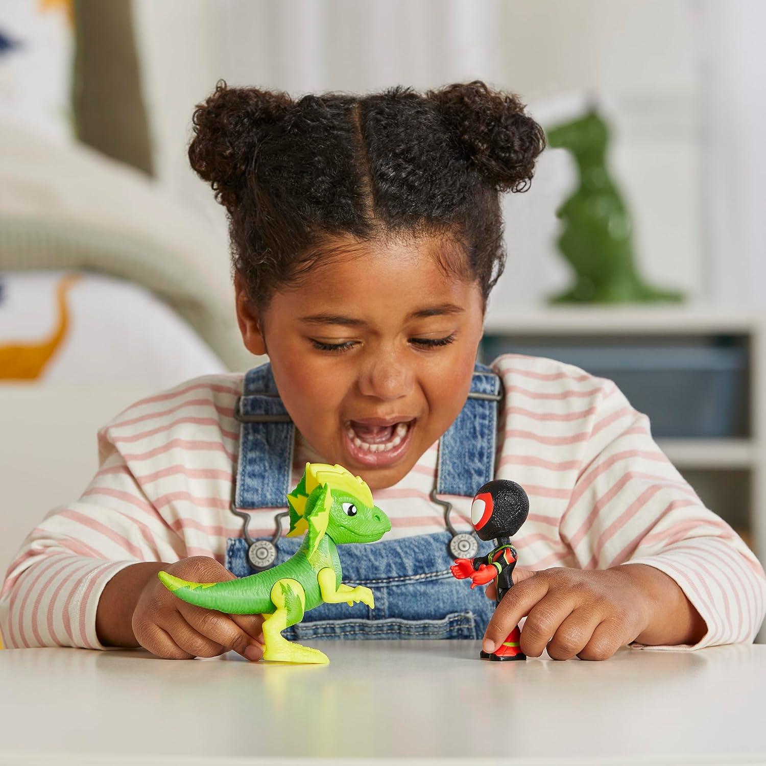 Figura de Acción Spidey y Electrosaurus Hasbro 10 cm