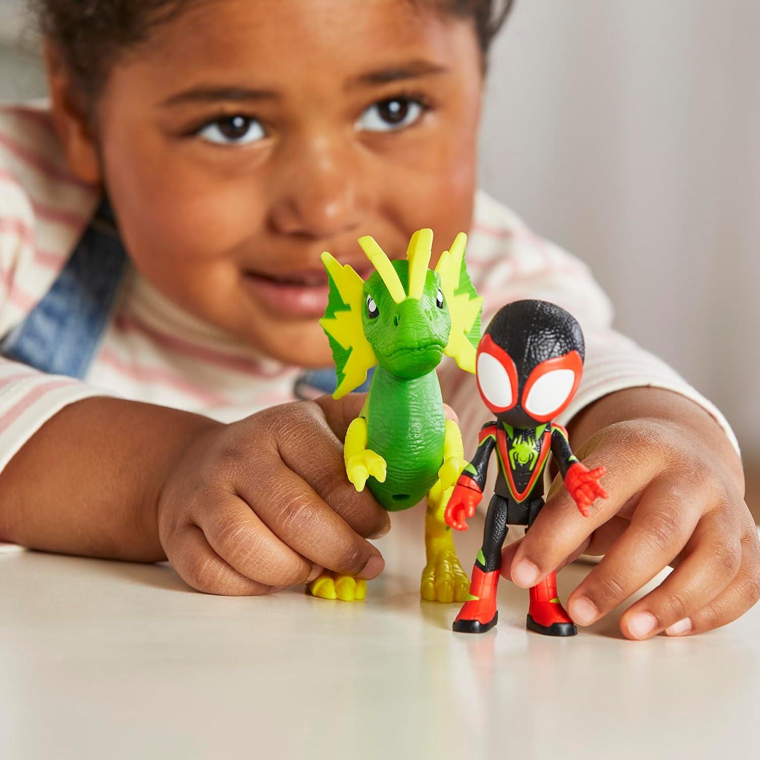 Figura de Acción Spidey y Electrosaurus Hasbro 10 cm