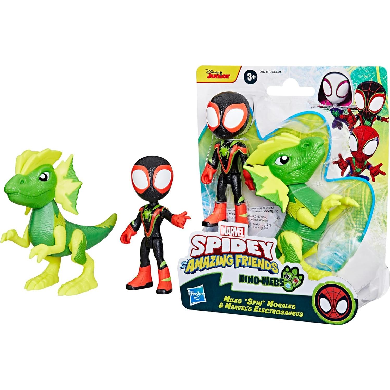 Figura de Acción Spidey y Electrosaurus Hasbro 10 cm