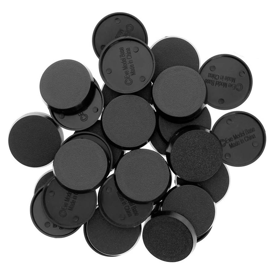 Evemodel MB432 40pcs Bases Redondas Plástico 32mm para Miniaturas