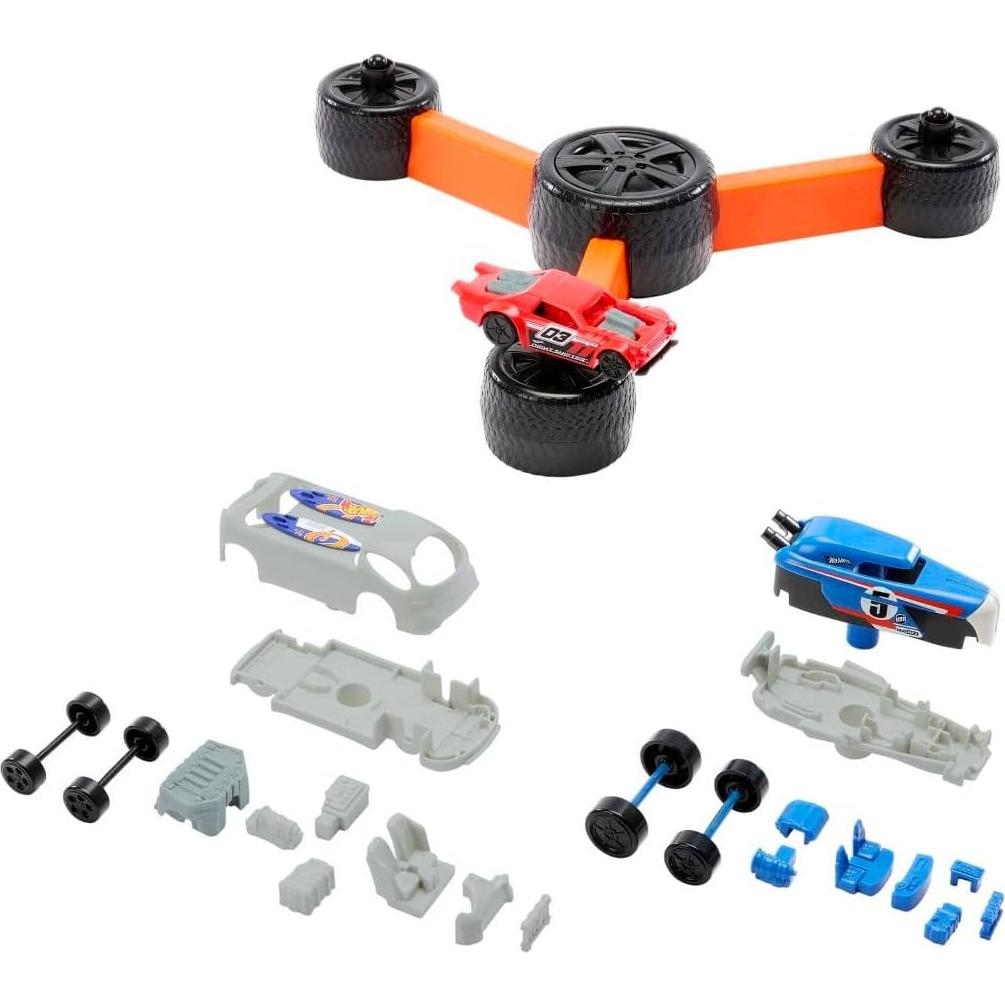 Juego de Niños Mattel Hot Wheels Build 'N Slam - Coches Clásicos