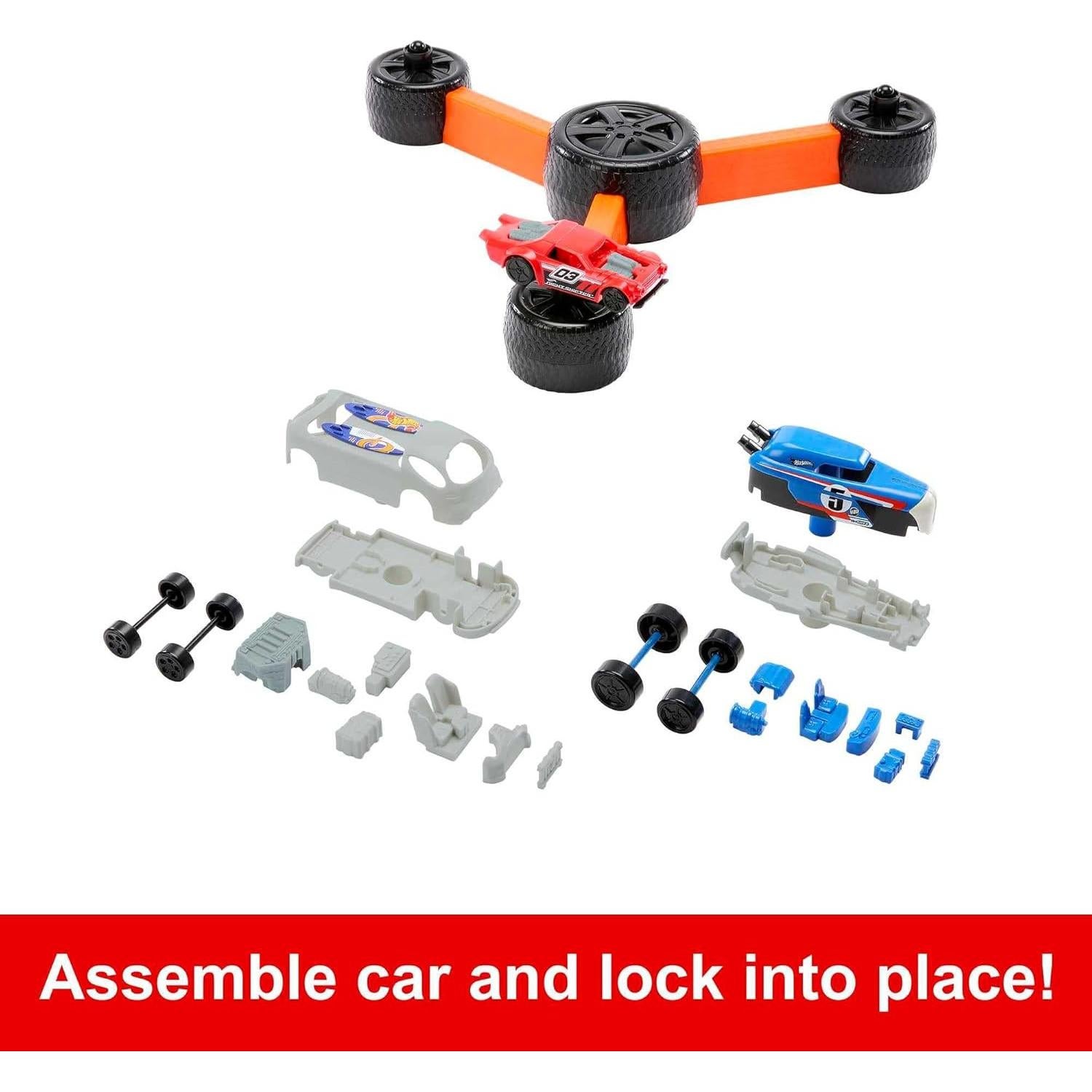 Juego de Niños Mattel Hot Wheels Build 'N Slam - Coches Clásicos