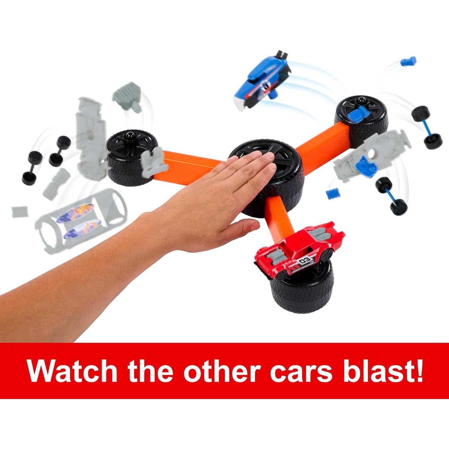 Juego de Niños Mattel Hot Wheels Build 'N Slam - Coches Clásicos