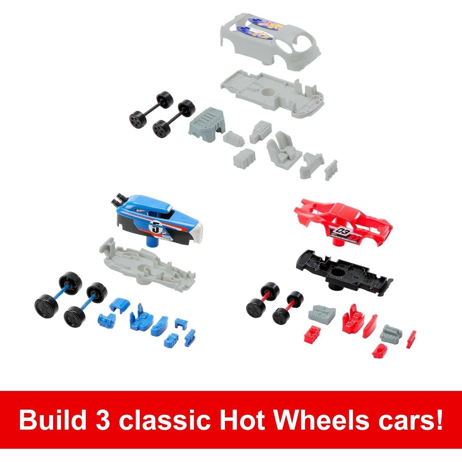 Juego de Niños Mattel Hot Wheels Build 'N Slam - Coches Clásicos