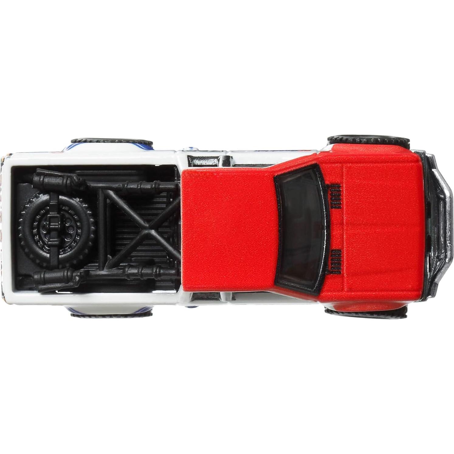 Premium Car Culture Collectible Toy Car, 1:64 Scale Die-Cast Datsun King Cab Baja Custom, Terra Trek Vehicle with Real Riders Tires