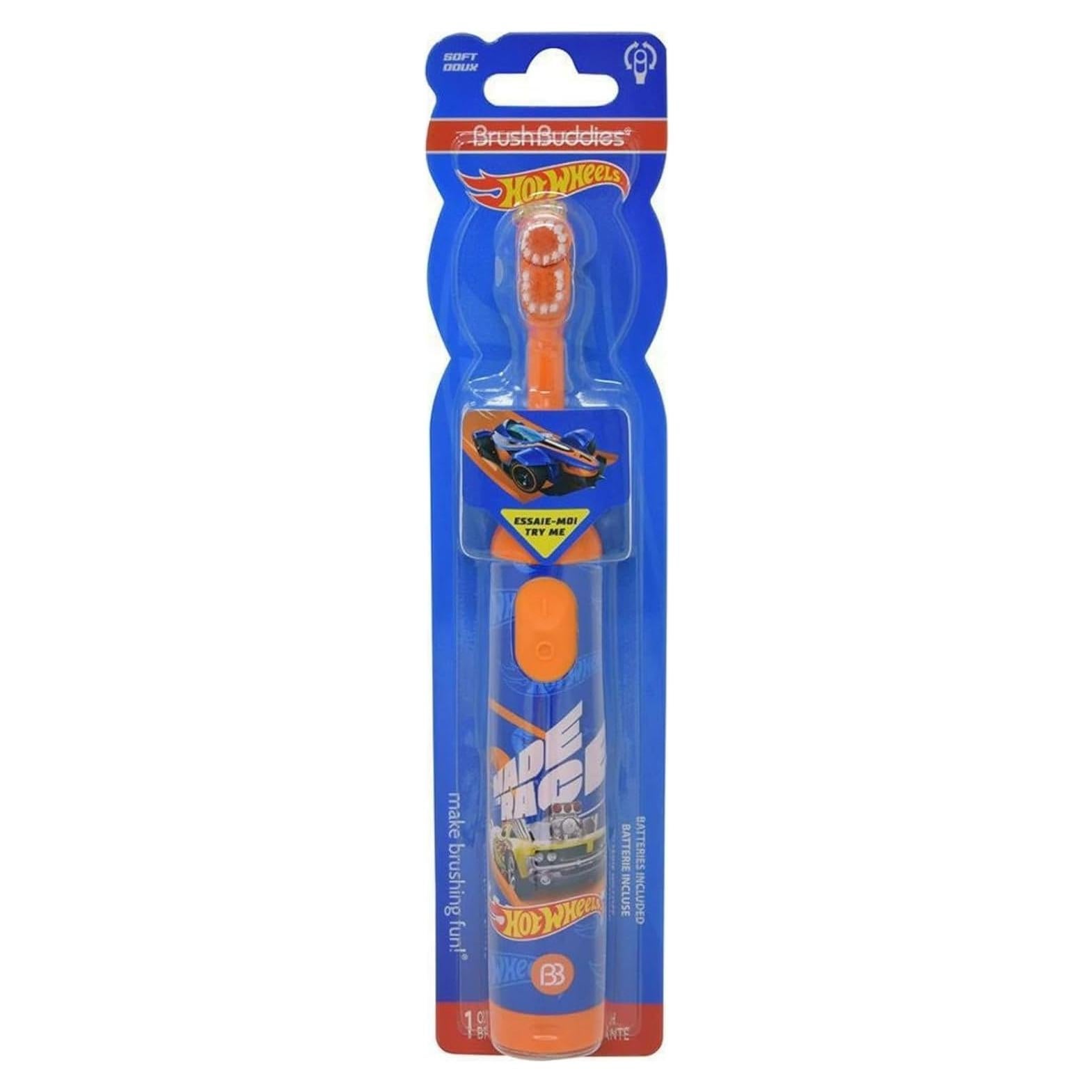 Cepillo de dientes eléctrico Brush Buddies Hot Wheels 1 unidad
