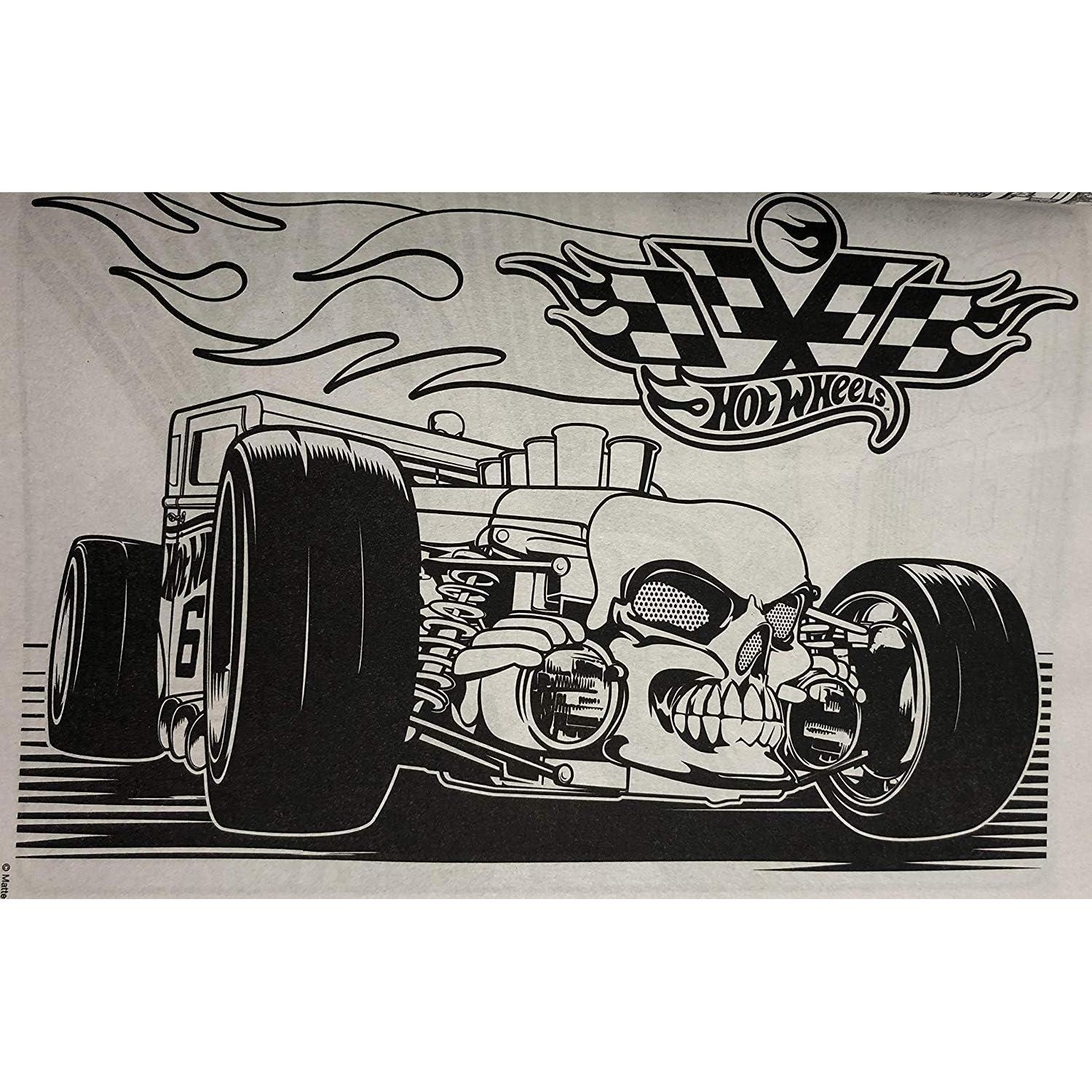 Libro de Colorear Hot Wheels Jumbo 19.69x24.77 cm